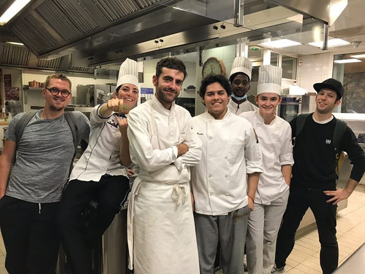 Marco during his Culinary Program In France